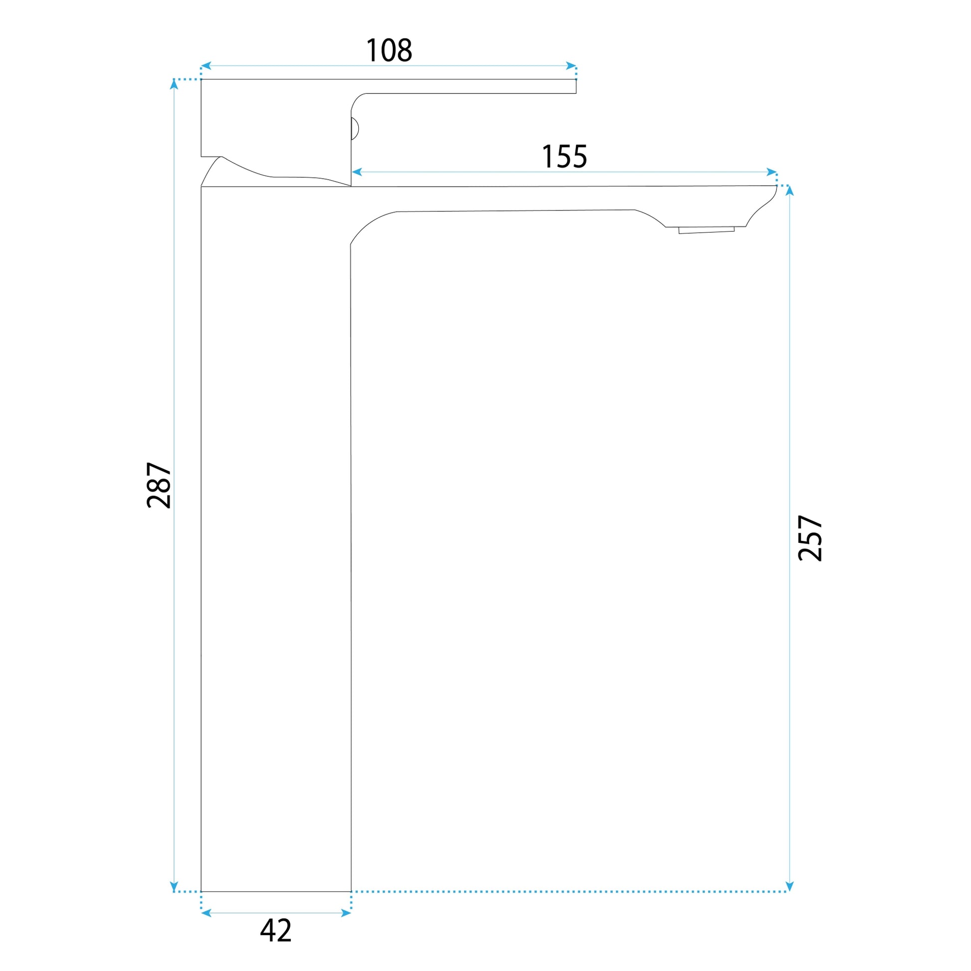 Waschbeckenarmatur Rea Drop Brush Gold High  7