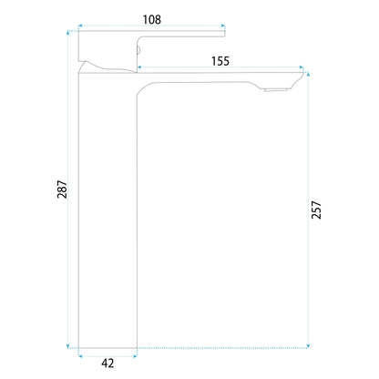 Waschbeckenarmatur Rea Drop Brush Gold High  7