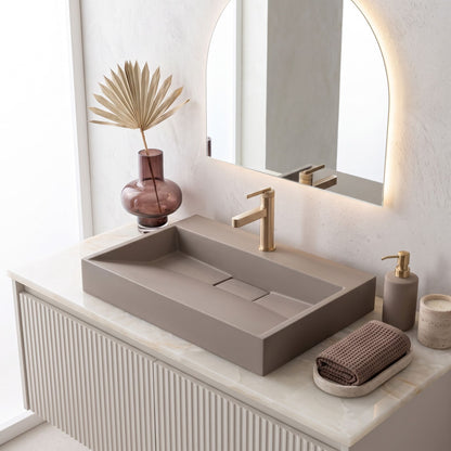 Waschbecken Konglomerat Rea GOYA TAUPE 70CM 6