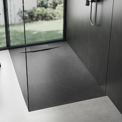 Duschtasse Bazalt Black 80x120  1