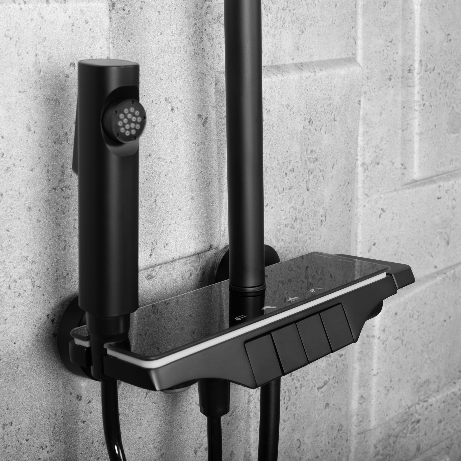 Duschgarnitur REA Savio Led Black  7