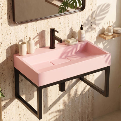 Waschbecken Konglomerat GOYA PINK 50CM + Waschtischplatte 6