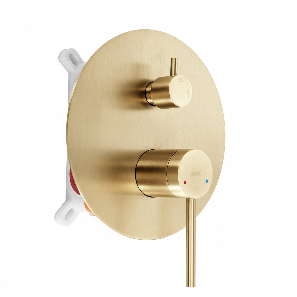 Unterputz Duschset Rea Foss Clif Brush Gold + Box  5