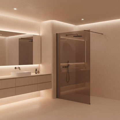 Duschwand Rea Flexi Brown / Titan 120  5