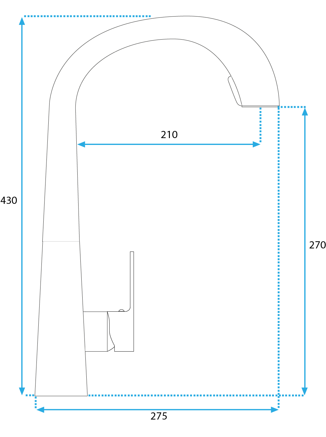 Küchearmatur Rea Ross Brush Copper  7