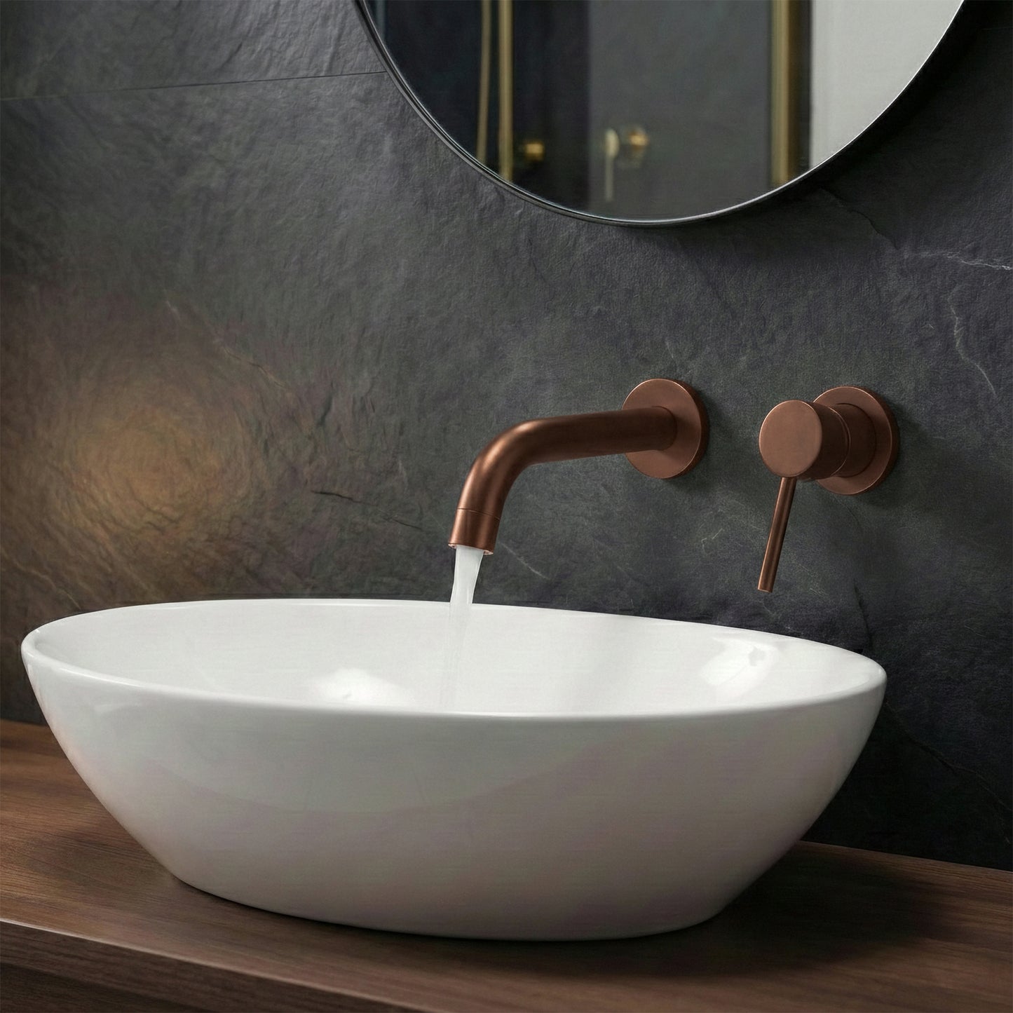 Auslauf für Unterputzarmatur Rea Lungo 20 cm Brushed Copper  3