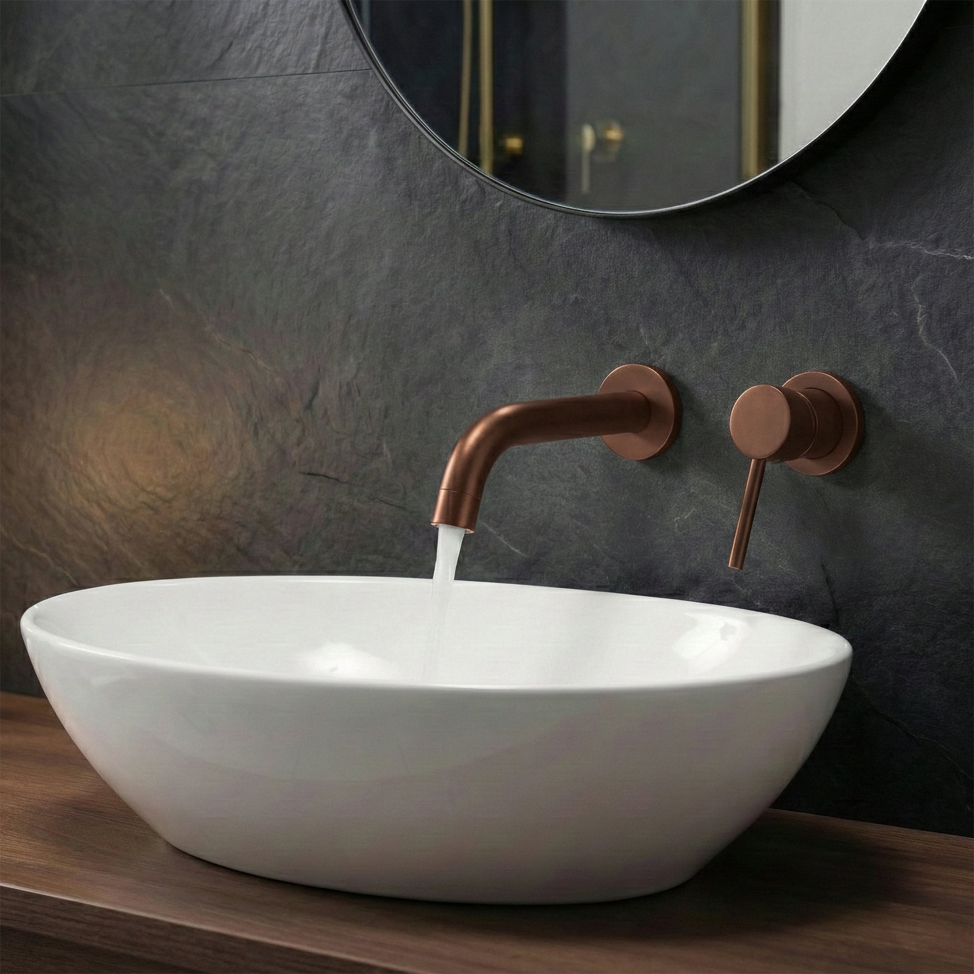Auslauf für Unterputzarmatur Rea Lungo 20 cm Brushed Copper  3