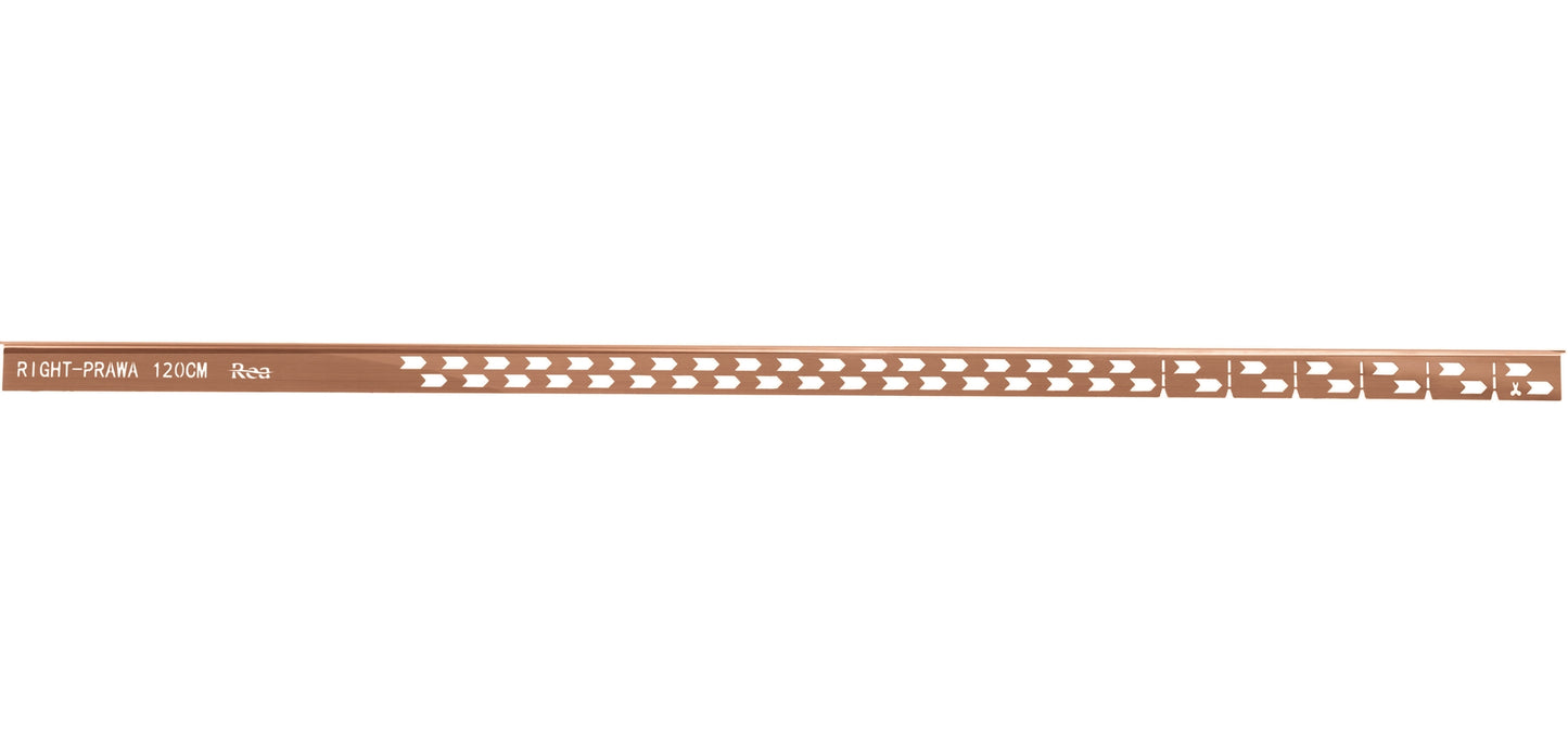 Gefälleprofil 120cm Brush Copper linke 6