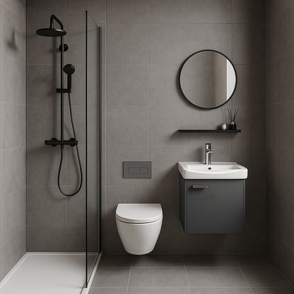 Badezimmermöbel-set Mit Waschbecken Molly 40cm Grey  2