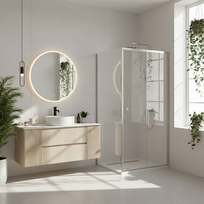 Duschkabine Rea Primo Slide 110x100 Chrome  1