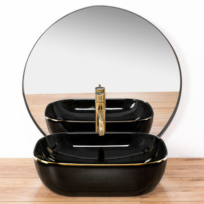 Aufsatzwaschbecken Rea Belinda Black Gold 2