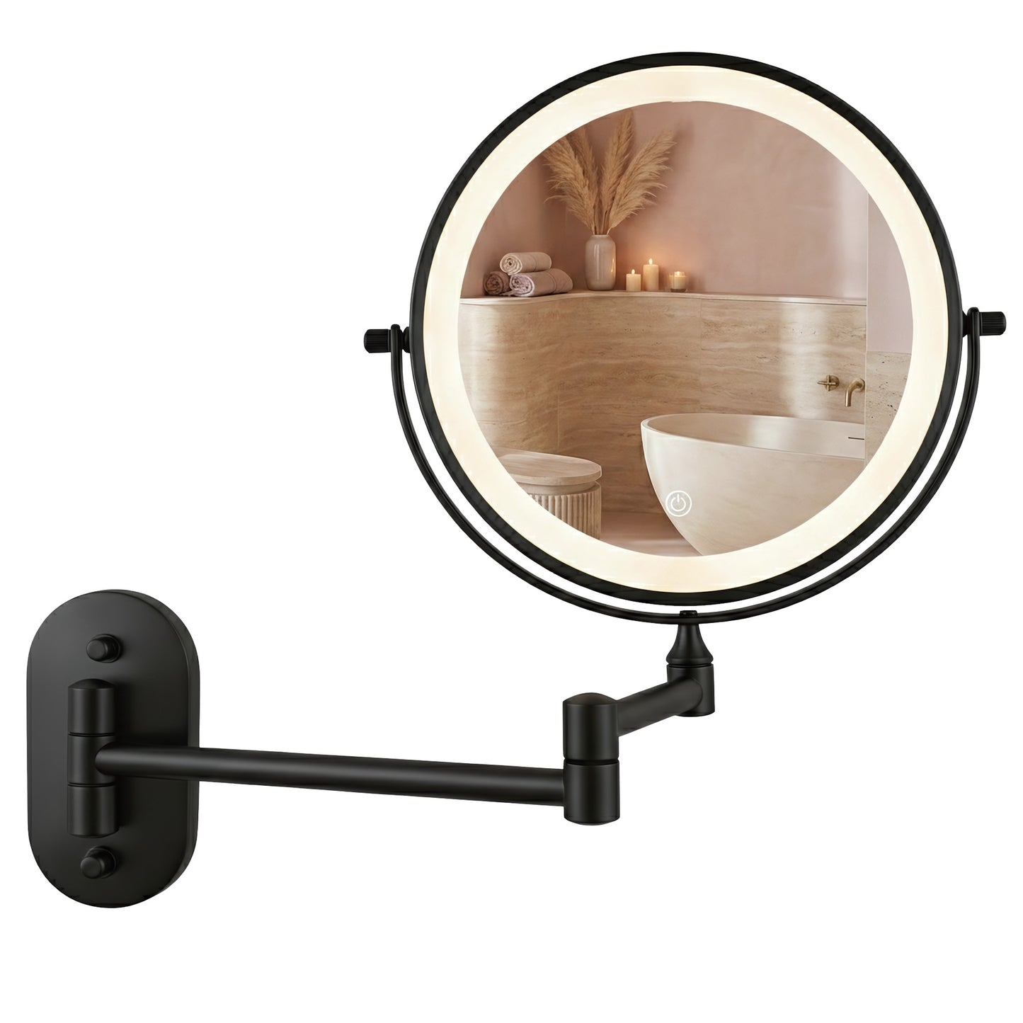 Spiegel LED Glow Black  1