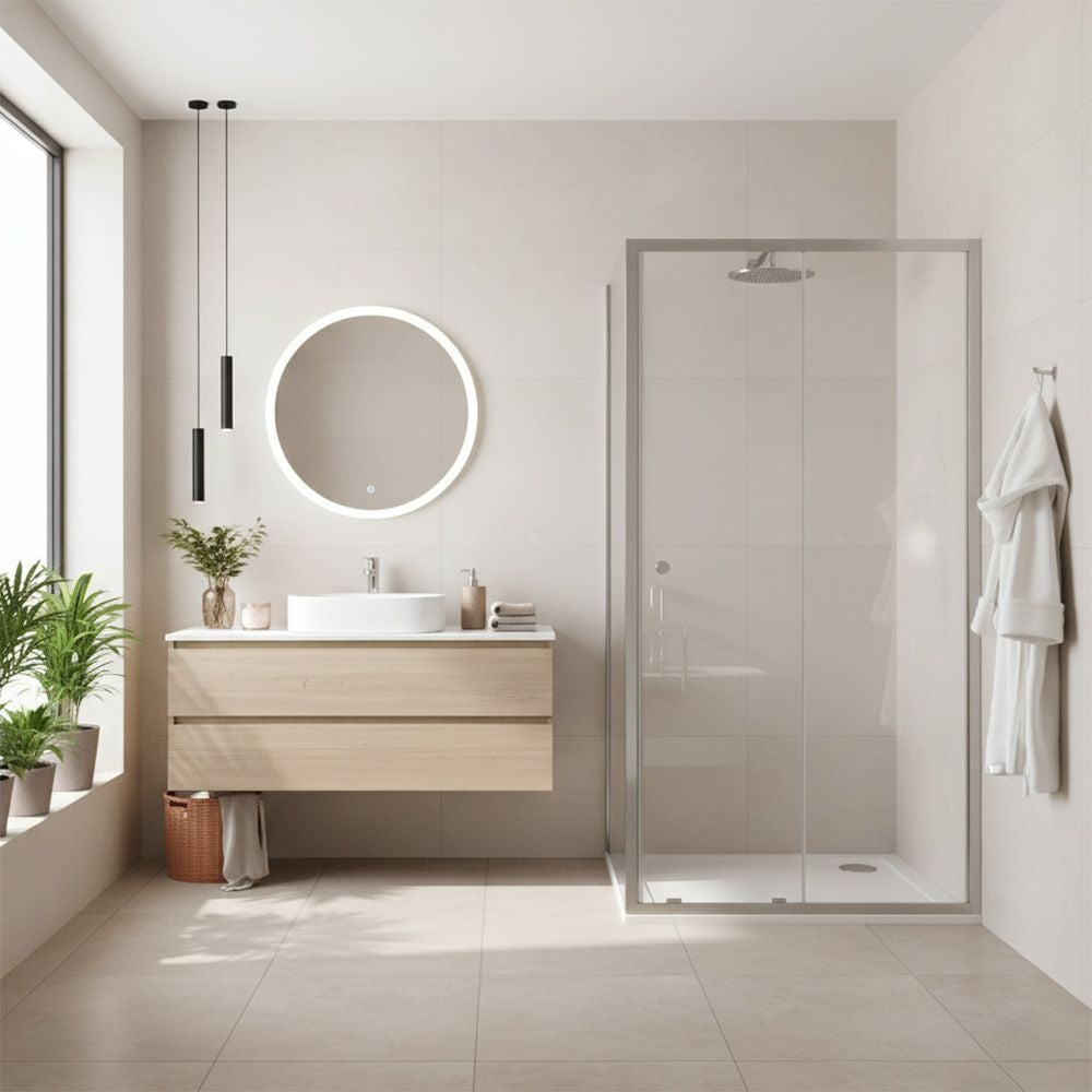 Duschkabine Rea Primo Slide 100x100 Chrome  6