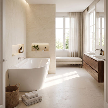 Acryl Eckbadewanne Rea Marion Right 170cm Weiße Stöpselabdeckung 6