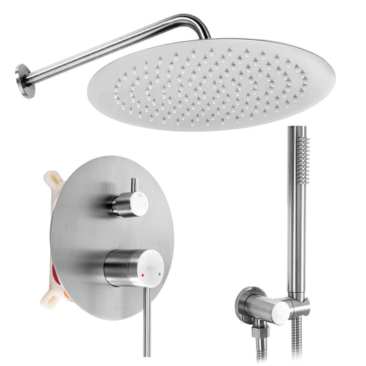 Unterputz Duschset Rea Foss Clif Nickel Brush + Box  1