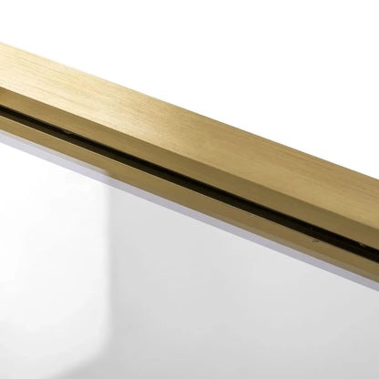 Duschkabine REA Rapid Slide  Brush Gold Wandmontage 120 x 80 6