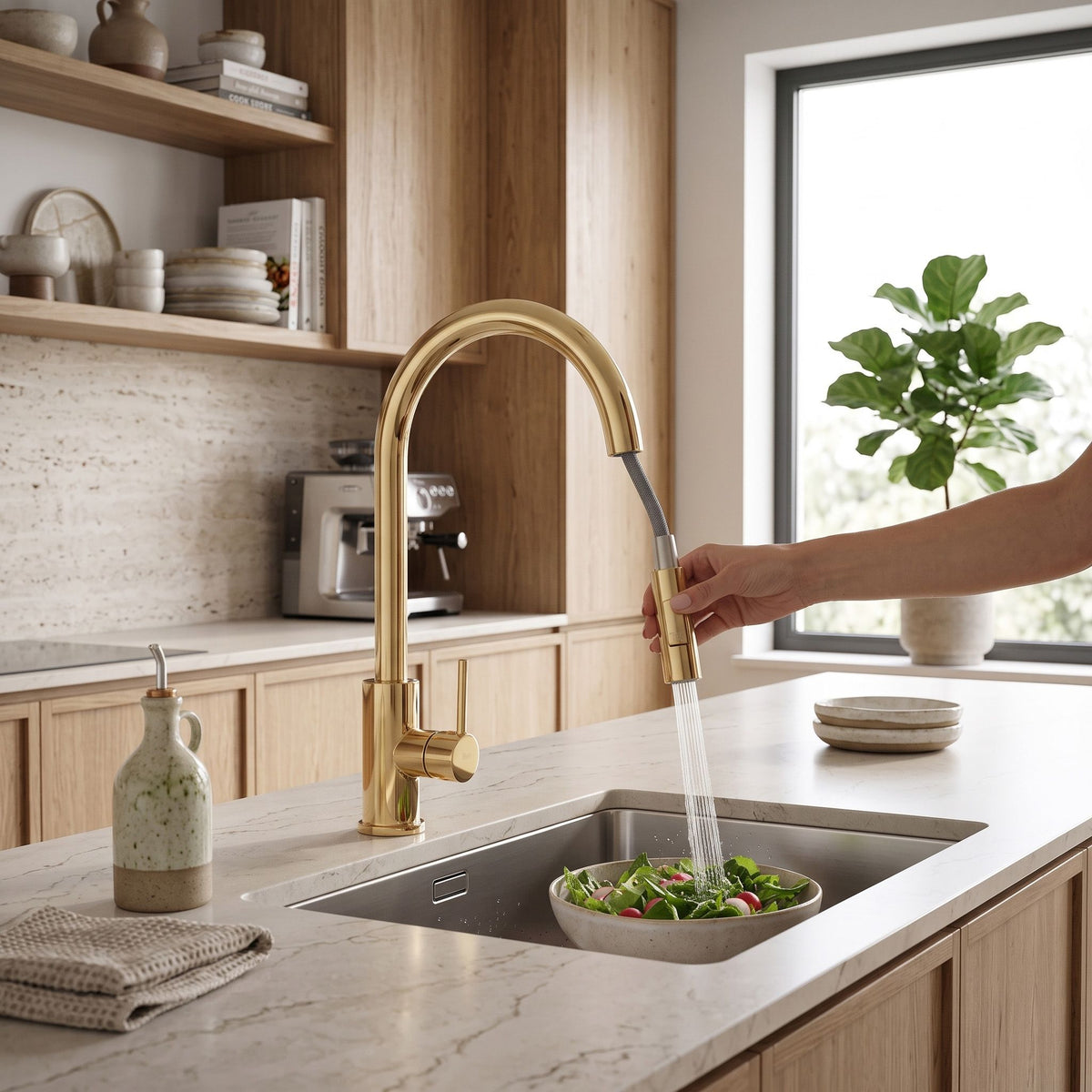 Luftauslass Mit Perlator Für Küchenarmatur REA Fresh Gold 4