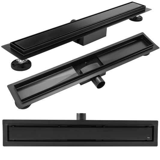 Duschrinne Rea Neox Black Matt  1