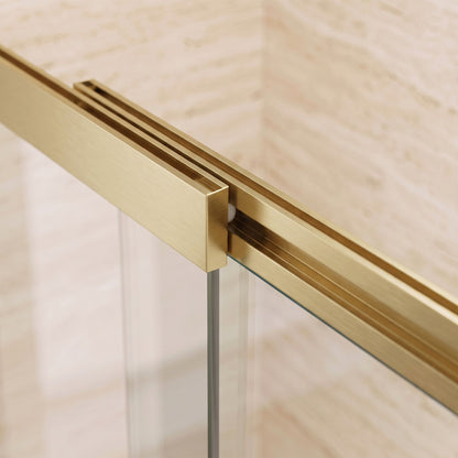 Badewannen-Duschwand Schiebetür REA Dario Brush Gold 80 8