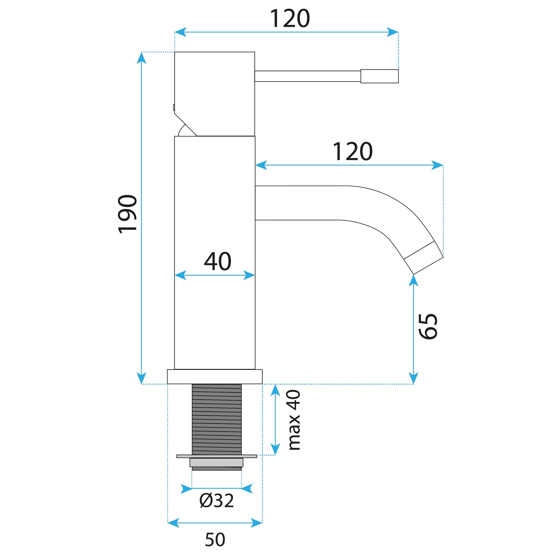 Waschbeckenarmatur Rea Lungo Diamond Copper  4