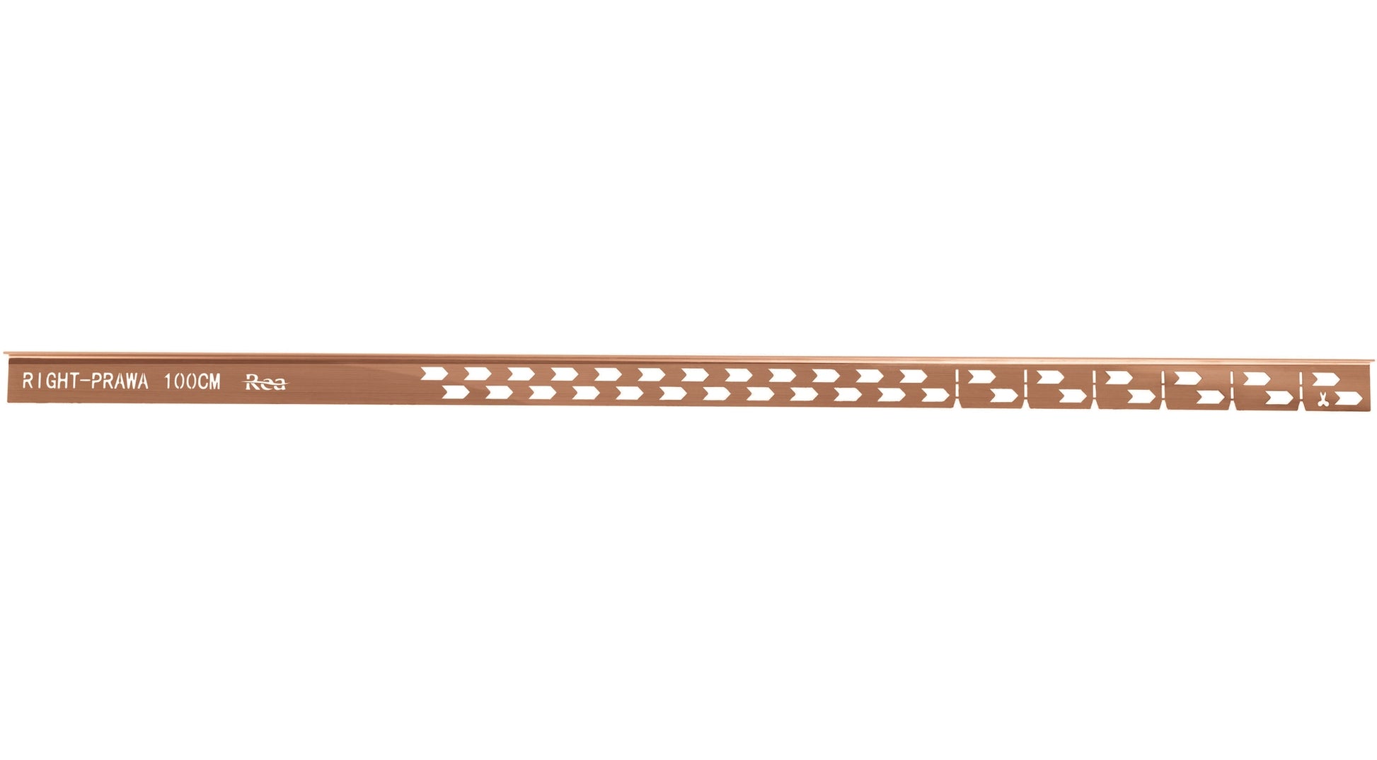Gefälleprofil 100cm Brush Copper linke 7