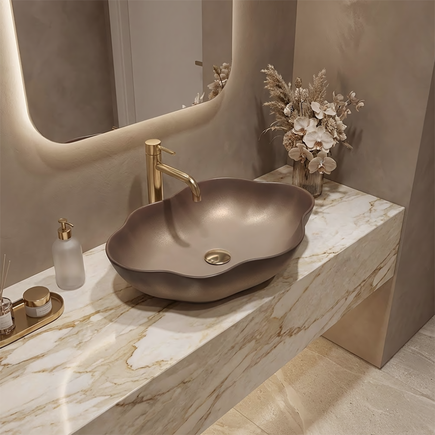 Aufsatzwaschbecken Rea Pearl Ombre  3