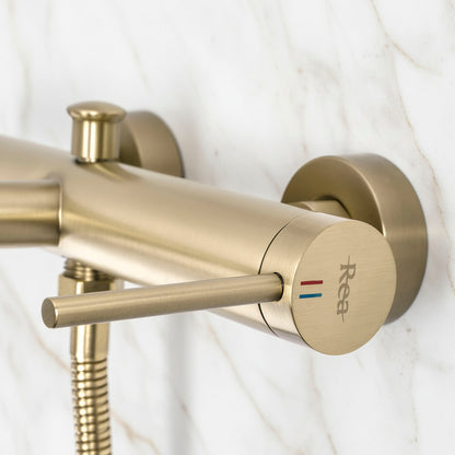 Wannenarmatur Rea Foss Gold Brush  5