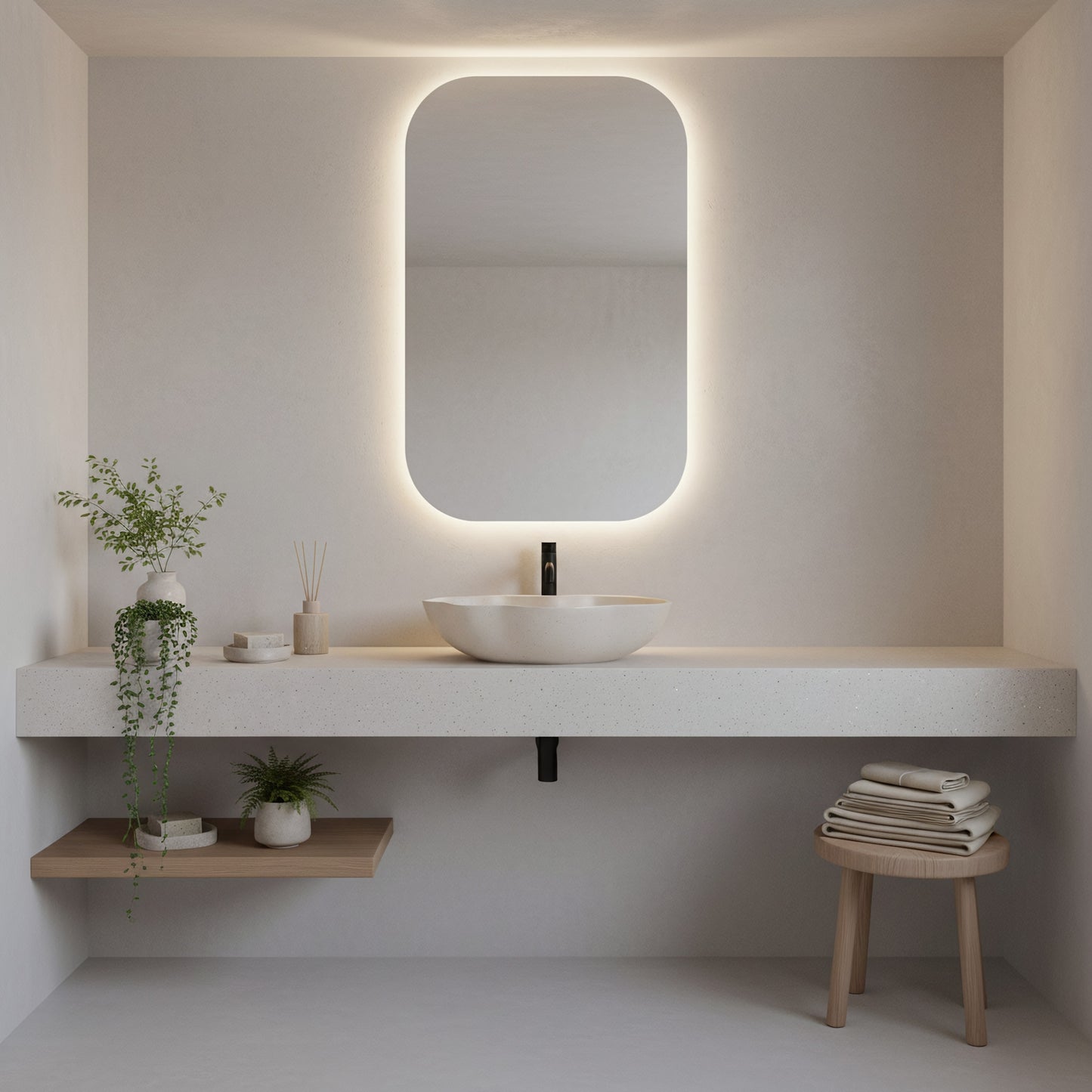 Aufsatzwaschbecken Rea Pearl Warm  6