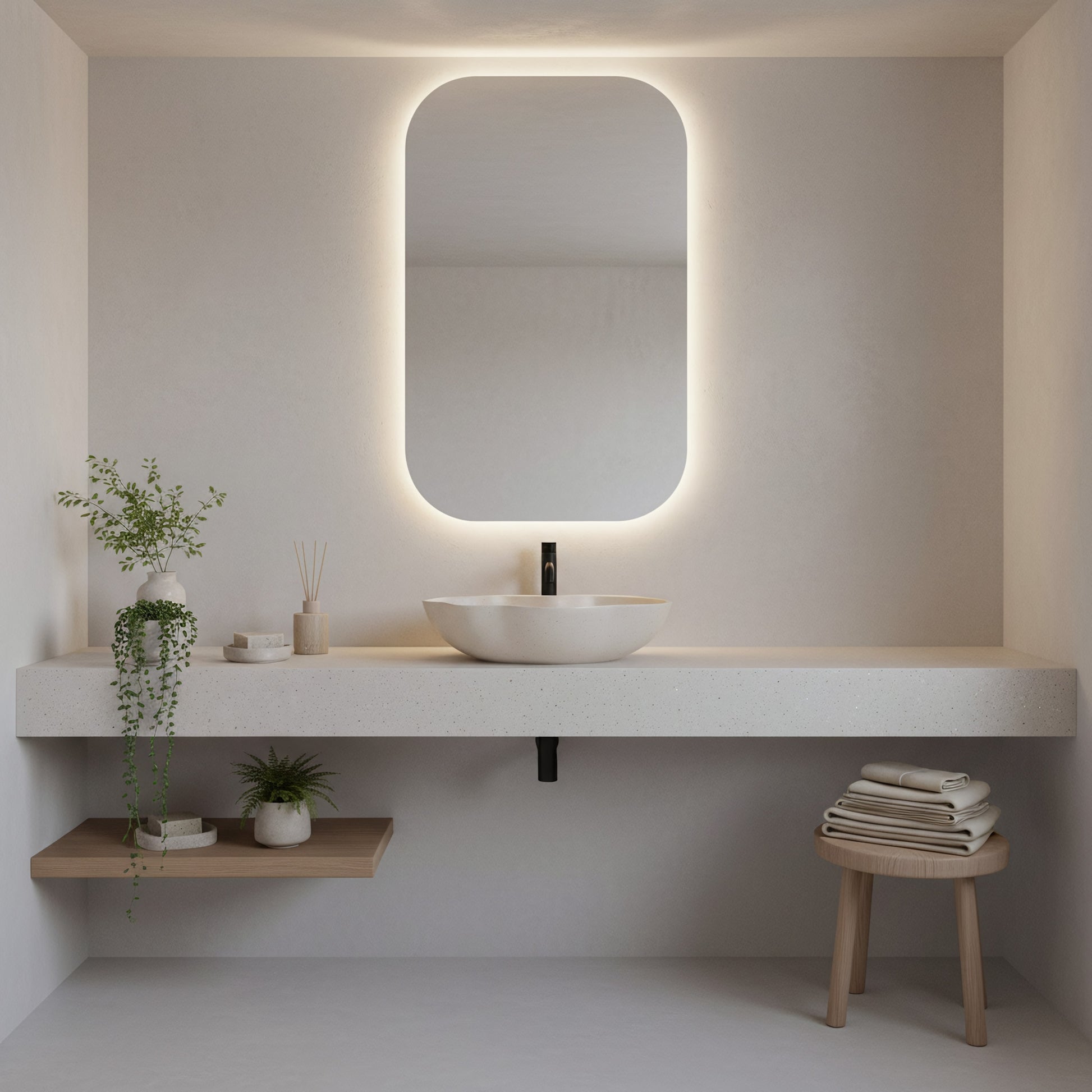 Aufsatzwaschbecken Rea Pearl Warm  6