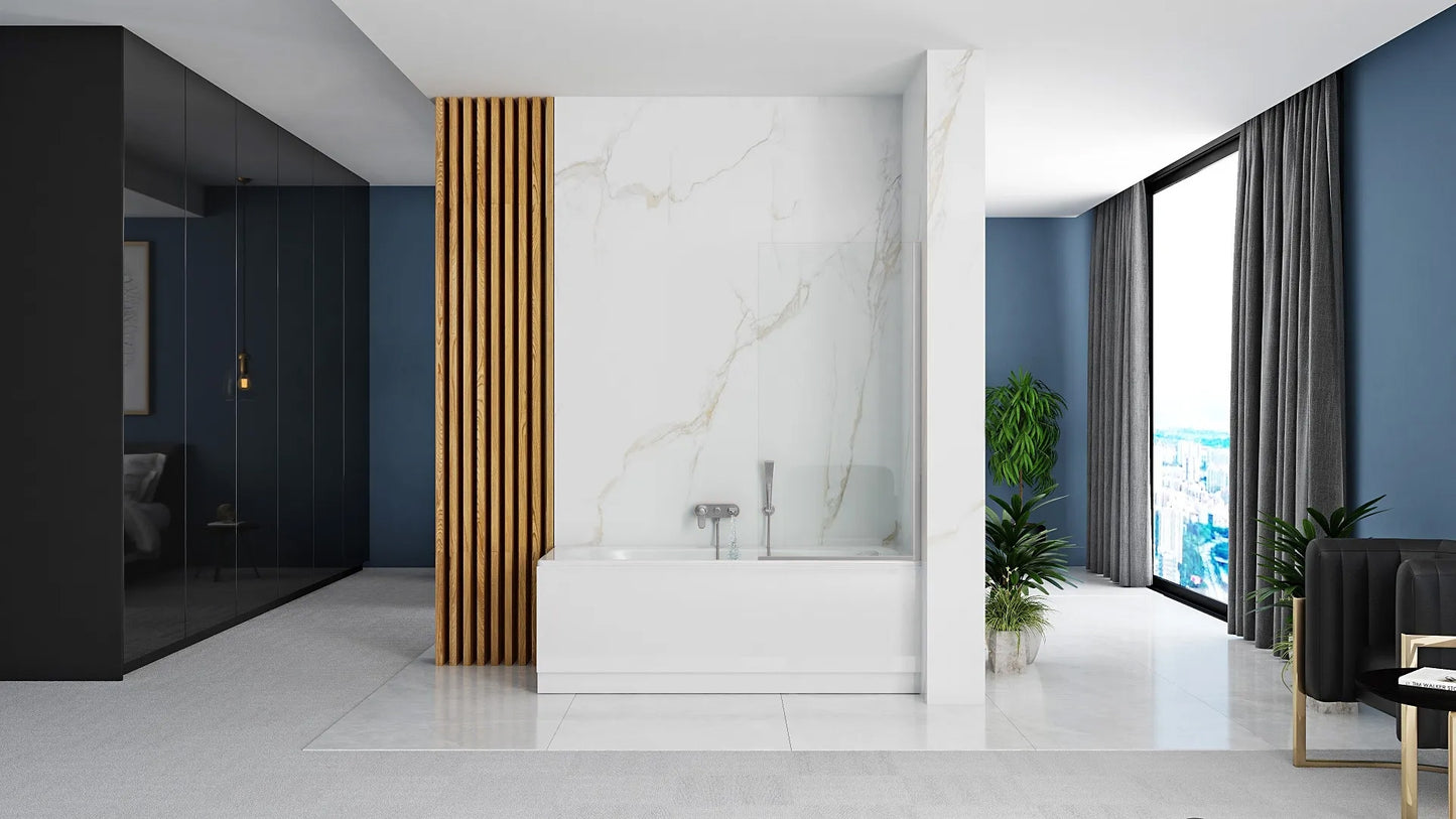 Badewanneaufsatz drehbar Rea Lagos 70 Chrome  5