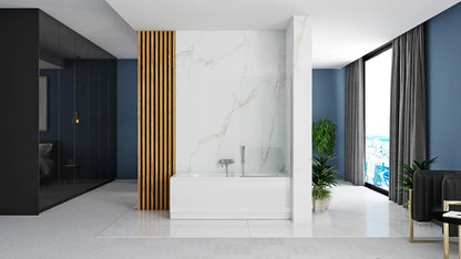 Badewanneaufsatz drehbar Rea Lagos 70 Chrome  5