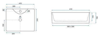 Aufsatzwaschbecken Rea Kelly Mini Aiax Shiny  10