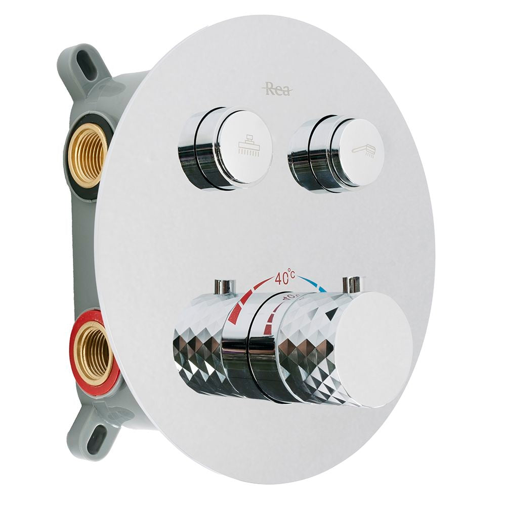 Unterputz Duschset Rea Lungo Diamond Chrom + Box  4