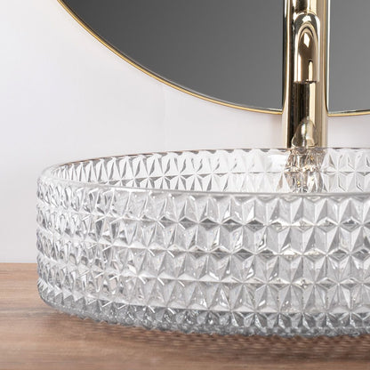 Aufsatzwaschbecken Rea Cristal Transparent 39 4