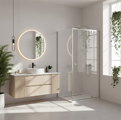 Duschkabine Rea Primo Swing 80x90 Chrome  7