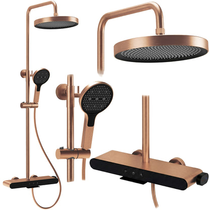 Duschgarnitur REA Farel Brush Copper  1