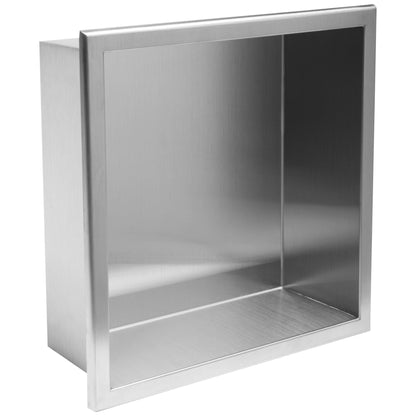Bathroom Shelf 30x30 Steel Brush  1