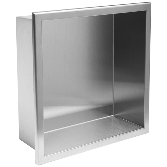 Bathroom Shelf 30x30 Steel Brush  1