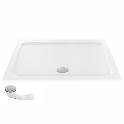 Acryl Duschwanne Rea Belmond White 80x100  3