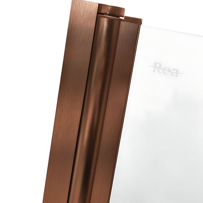 Badewanneaufsatz klappbar Rea Agat-3 120 Brush Copper  8