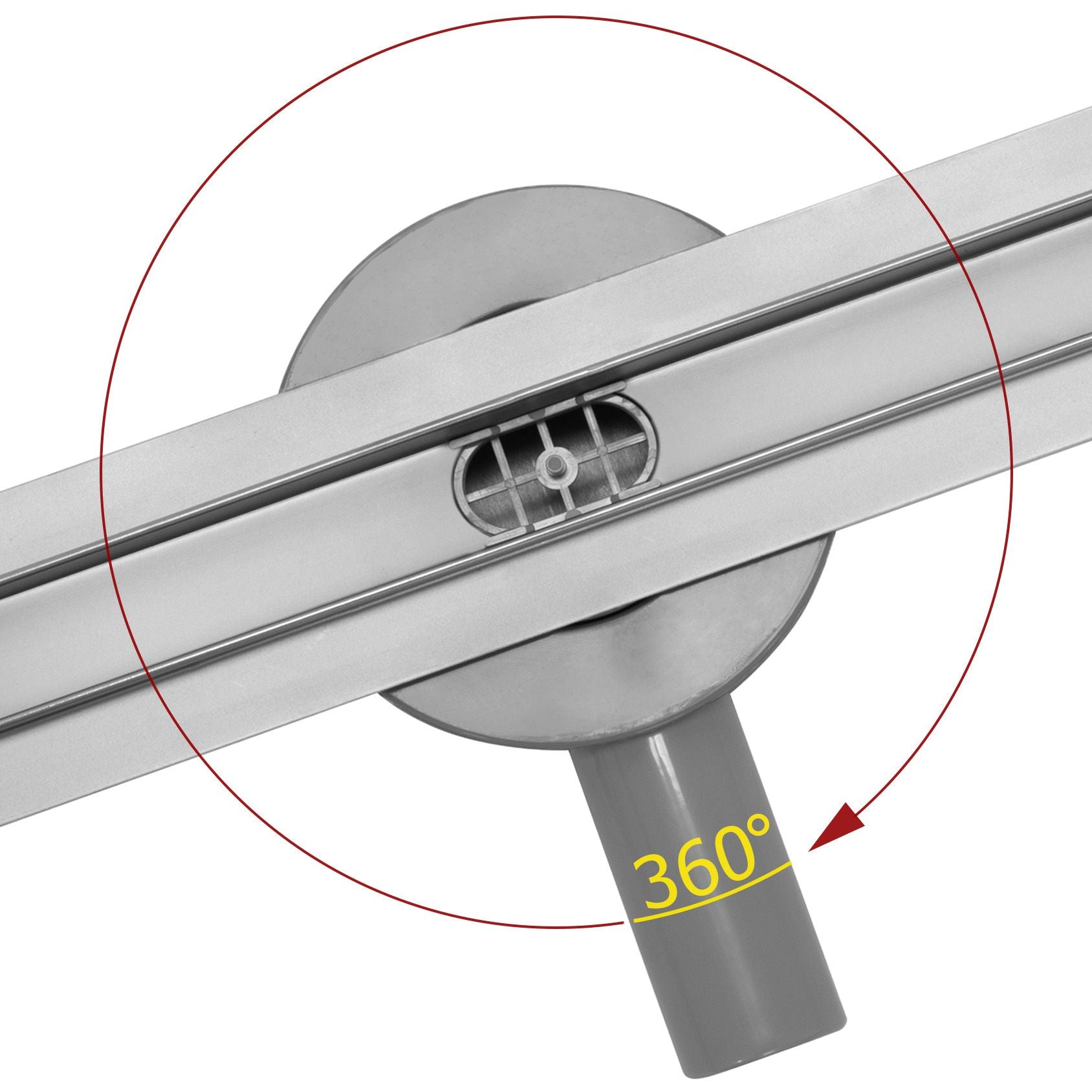 Duschrinne Rea Neo Slim Pro Nickel Brush INOX 70  2