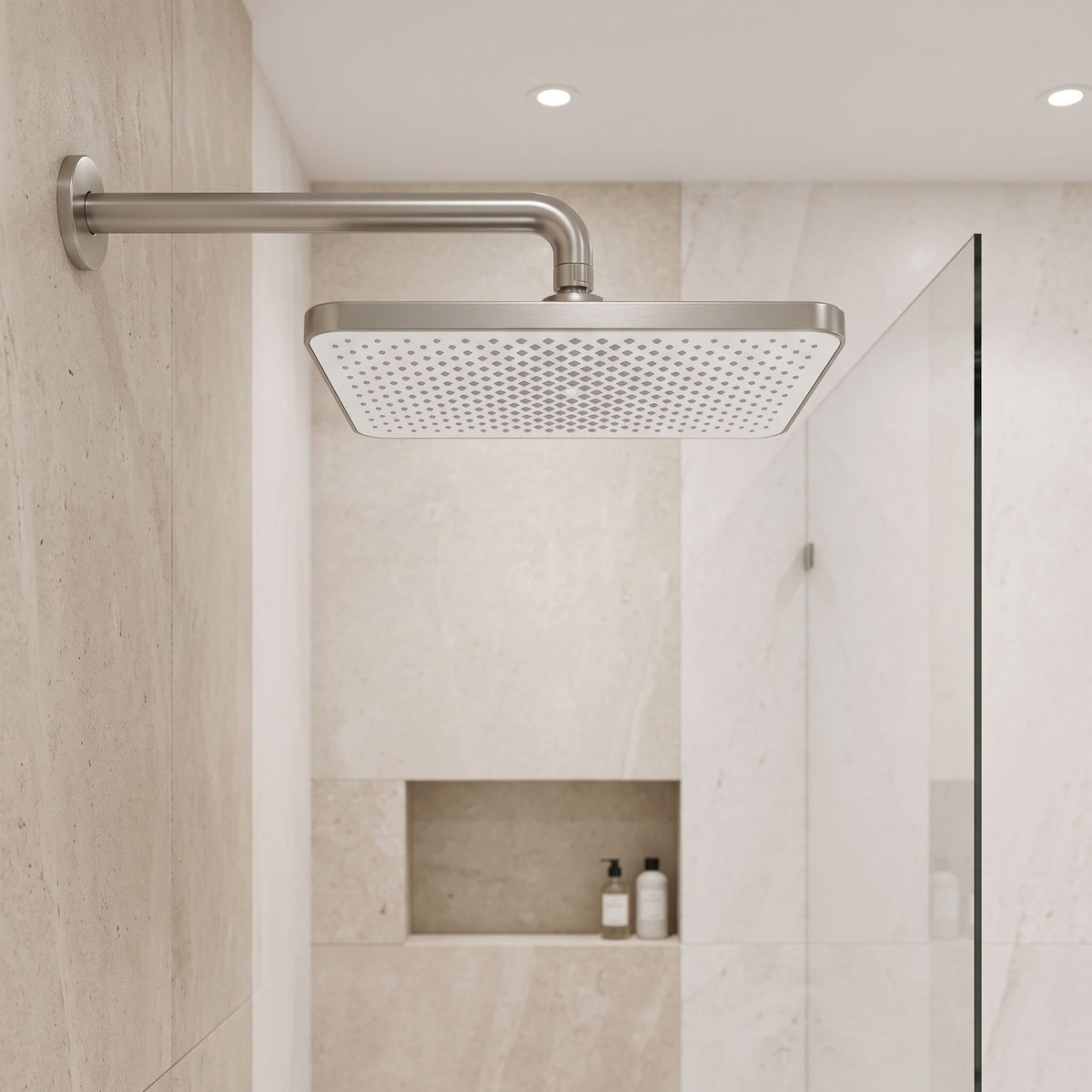 Rechteckige Regendusche REA JS-032 Brushed Nickel 5