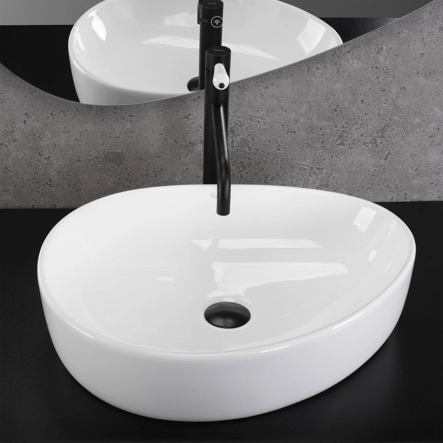 Aufsatzwaschbecken REA VANILA  2