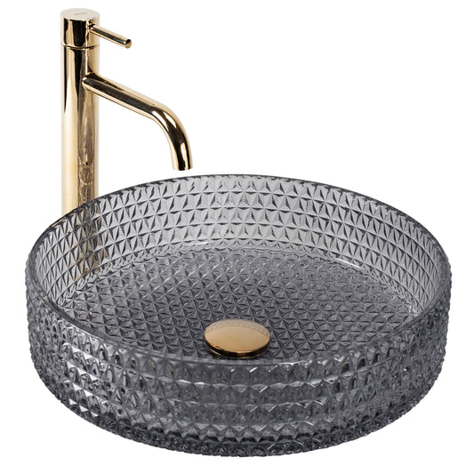 Aufsatzwaschbecken Rea Cristal Grey 39 1
