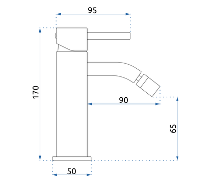 Bidetarmatur Rea Lungo Chrome  5