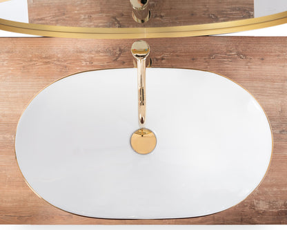 Aufsatzwaschbecken Rea Royal Gold Edge 4