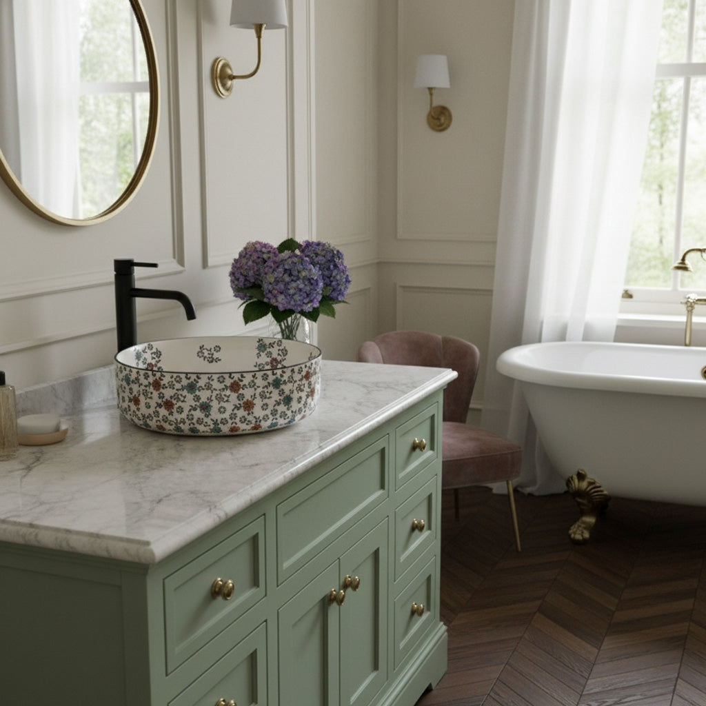 Aufsatzwaschbecken Rea Stefania Fiori  5