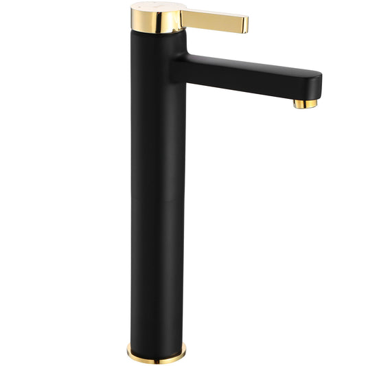 Waschbeckenarmatur REA Polo Black Gold High  1