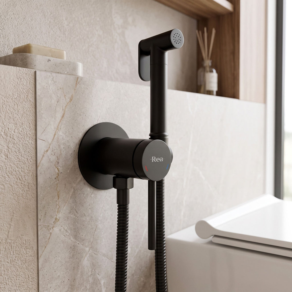 Bidetarmatur Rea Foss Clif Black 2