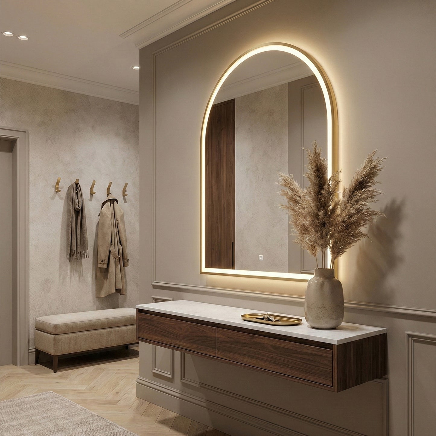 Spiegel LED 60x100cm DART GOLD  10